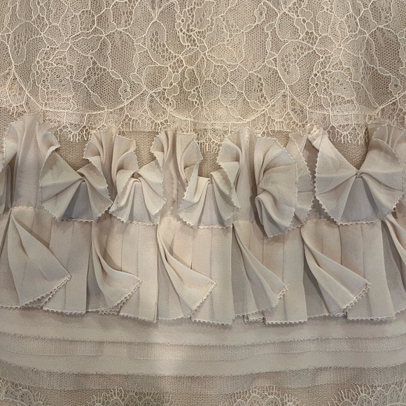 BCBGMaxAzria Vanilla Aglaia Lacy Ivory Cocktail Dress - Picture 7 of 11